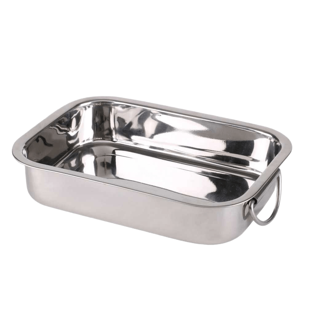 Oven Dish Stainless Steel - Silver Line - With Handle 25cm