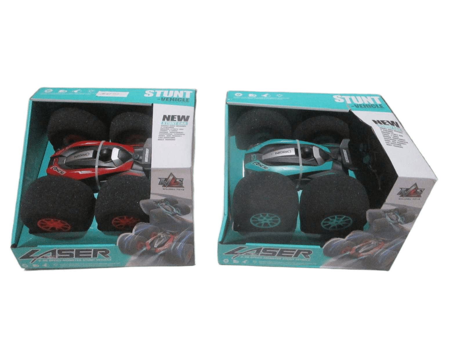 Remote Control Car Foam-Wheels Light Usb Charge Battery Plastic+foam Wheel 2 Colors Ass Packing: Color Box Red Green 23.5x18x10