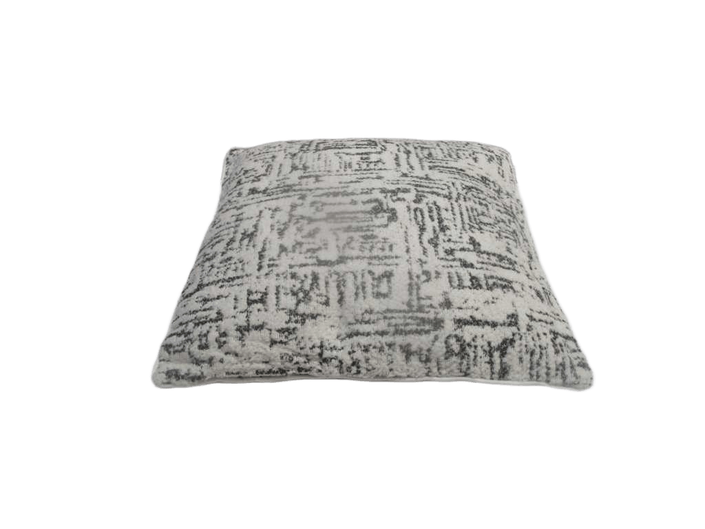 Cushion, W Piping Cover:chillene Filling 350g Vacuum Pack Black/White 45*45