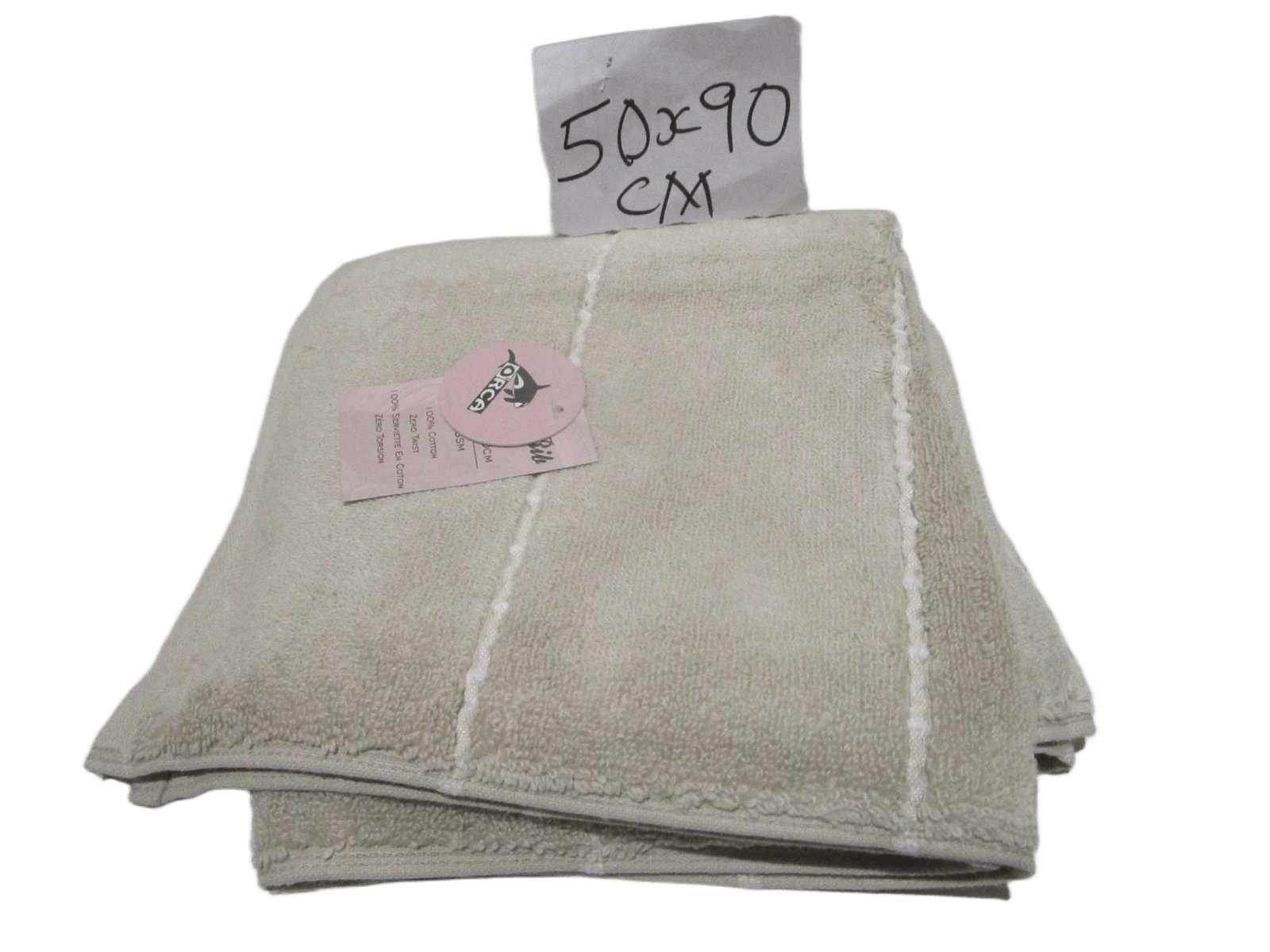 Towel Boston Rib - Plain Dyed Dobbu Terry - Zero Twist Cotton Yarn - Kapoor White Boston Rib Polyester Insert - 500 Gsm - Single Ply