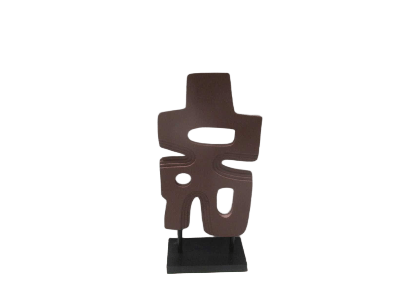Statue Mdf Ciment Effect Terra 19x9x41 Cm