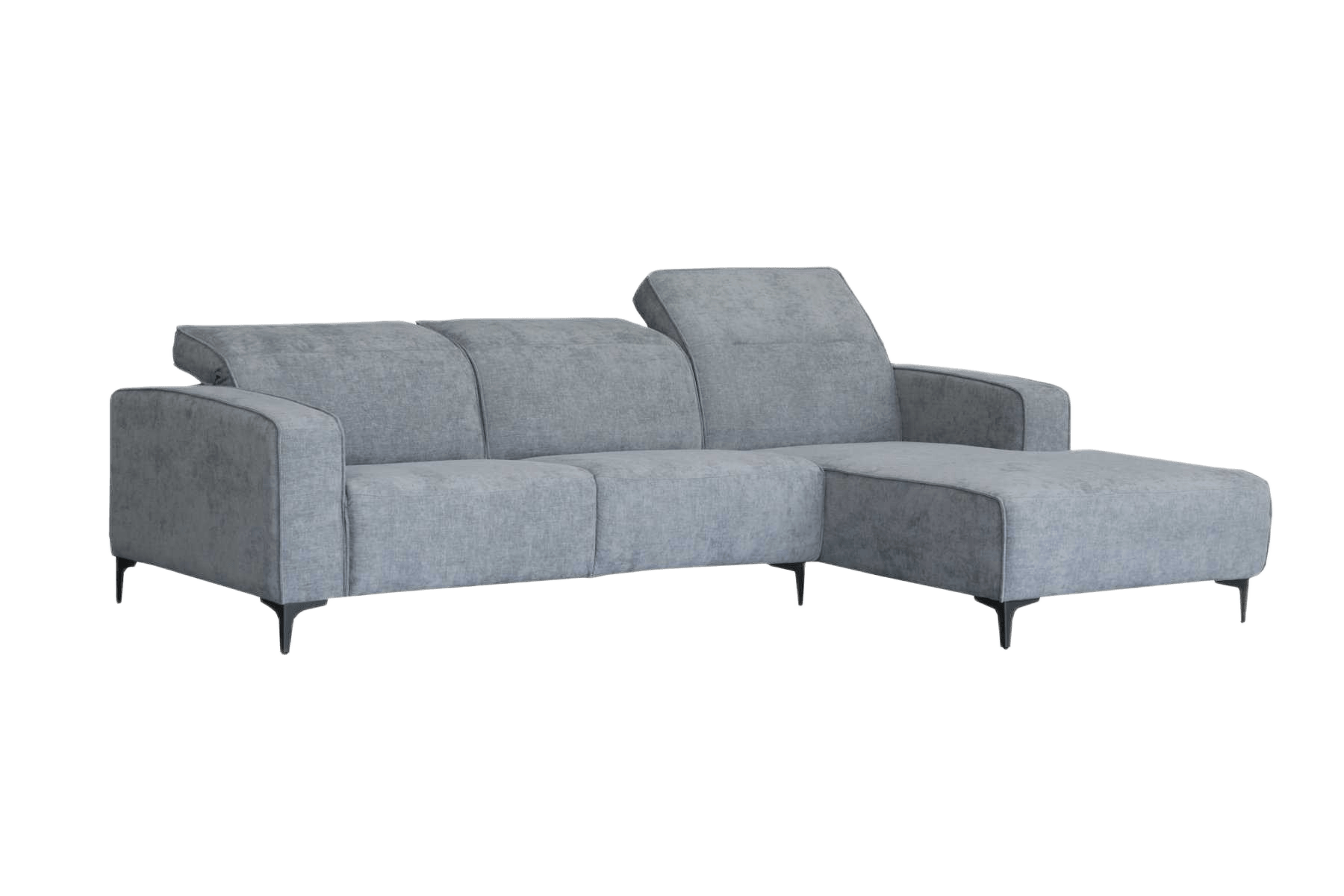 Sofa 3s + Chair 3 Headrest B1139-18 Grey 3s:168*101*75 Chair 176*96*75
