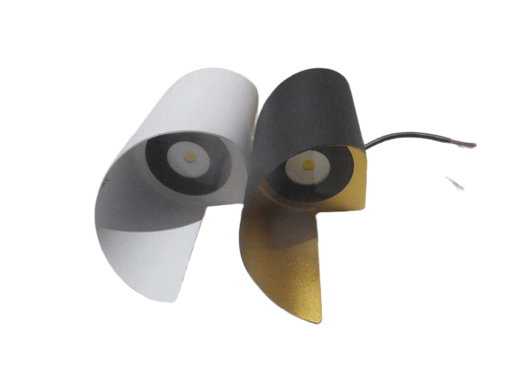 Fram Applique Aluminium E 220v Warm White Light 3000k 10w Led Full White And Black Gold 28x10x10