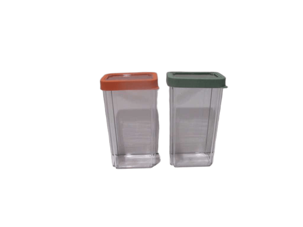 Pasta Storage Box 2 Assorted Colors: Orange And Green Pasta Storage Box Pet And Tpr Seal On Lid - Packaging 1 Paper No Made In China No Chinese Language With Liters - Size 13x8x23cm 2,15l - Weight 318g