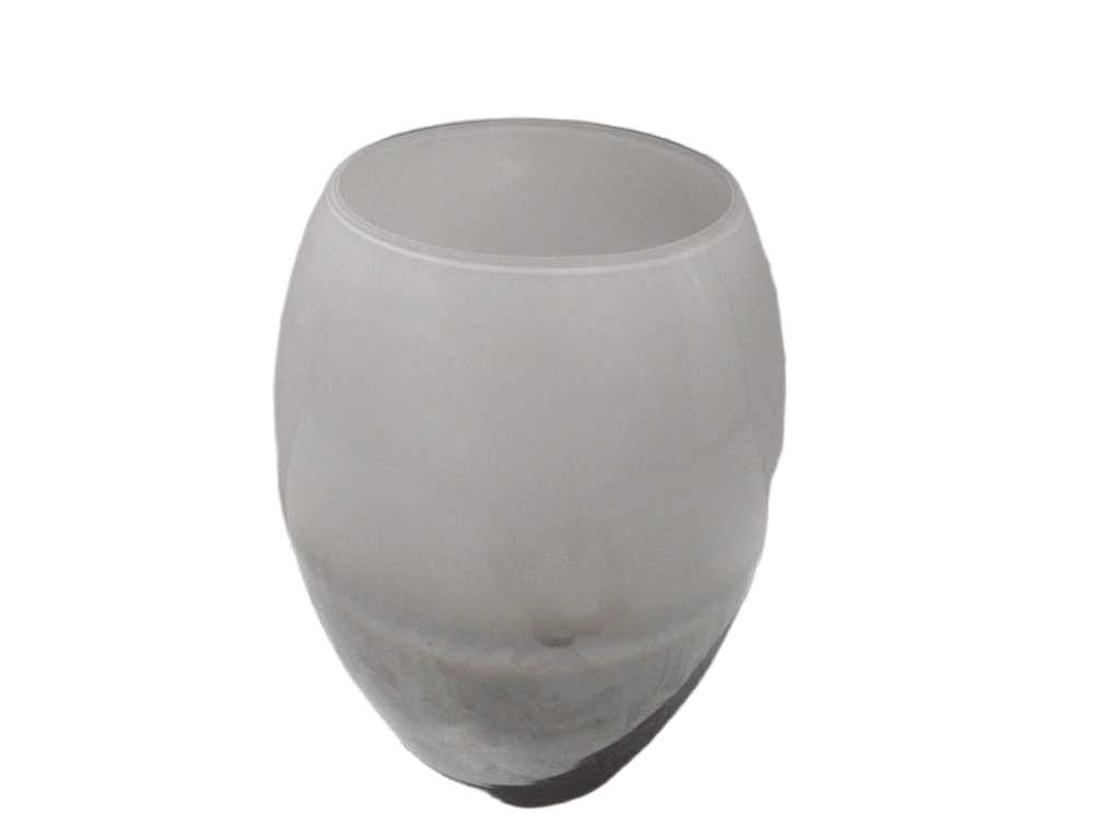 Vase Glass White/Smoke White And Smoke 20.5*44.5