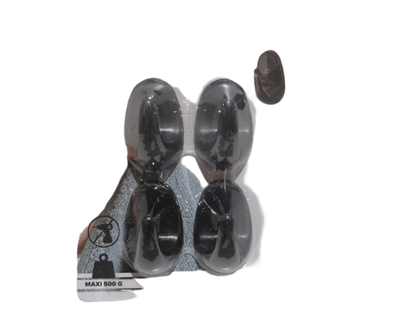 Hooks Set Of 4 Abs 3m - Black