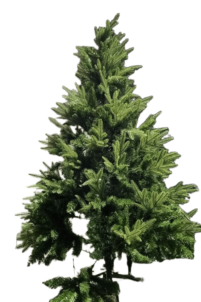 Christmas Tree-650 Leaves Pe+pvc Metal Green Leg Brown Box Green 180cm