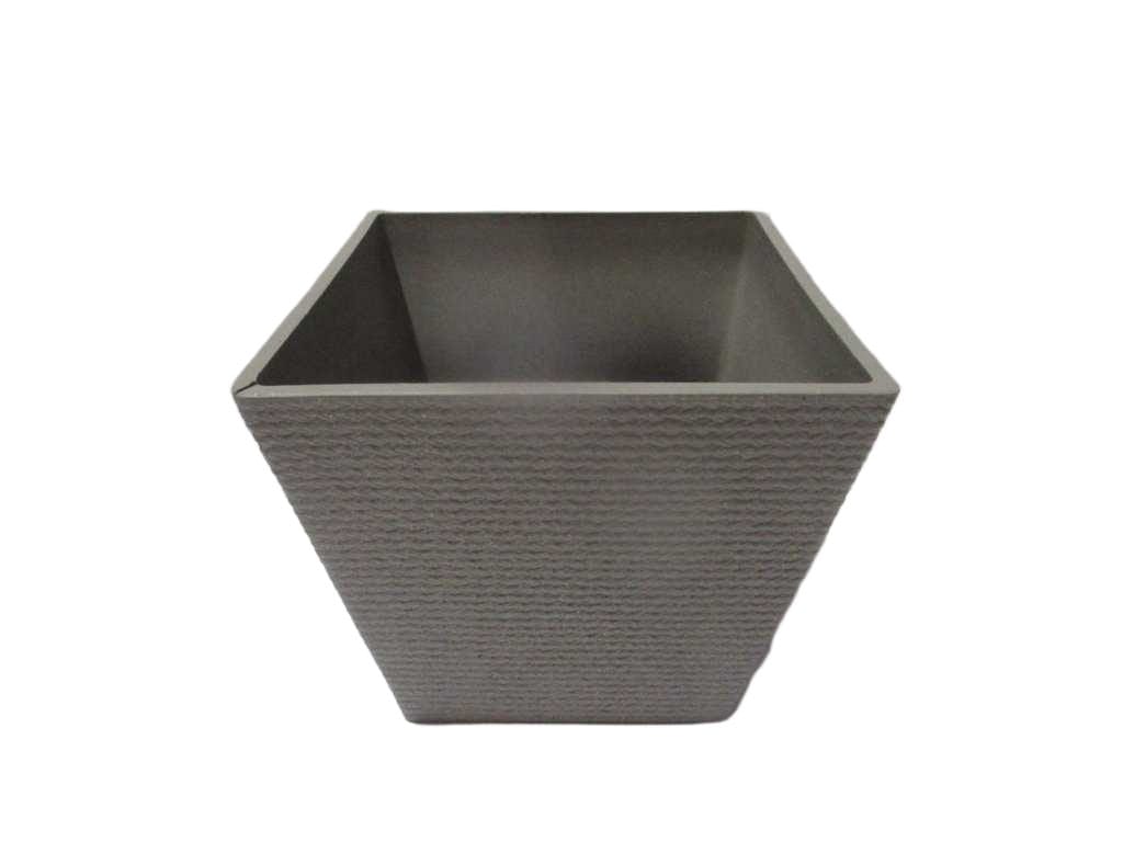 Pot Square Plastic Box Taupe 39.5*36cm