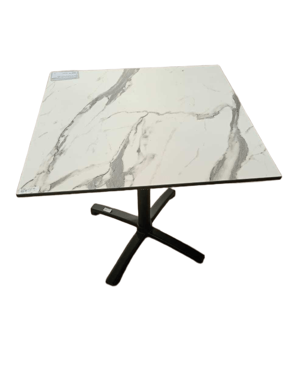 Outdoor Square Table, Foldable Alu Base, Hpl Surface 12mm Anti-Uv