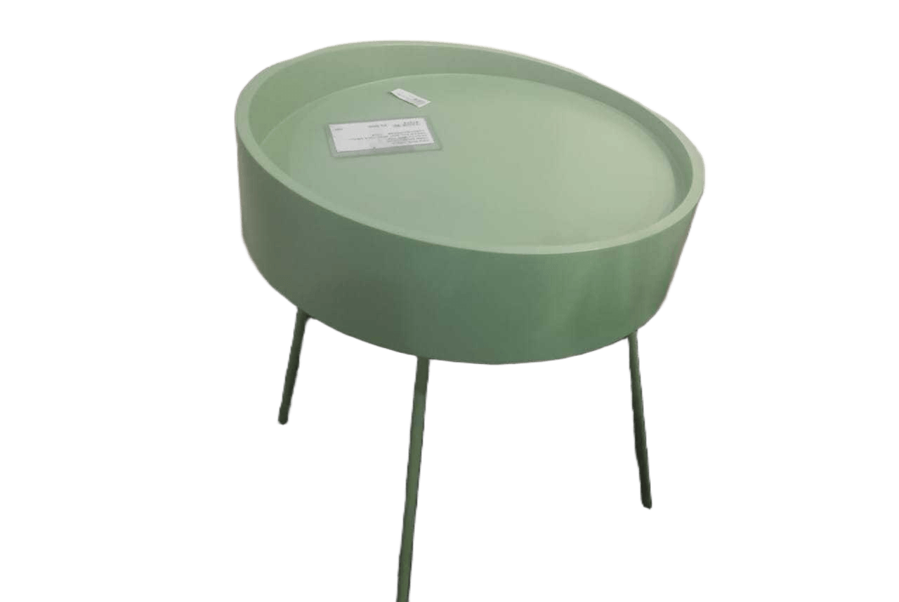 Idea Side Table 16mm Metal Legs Painted Mdf Top Green Ral 6021