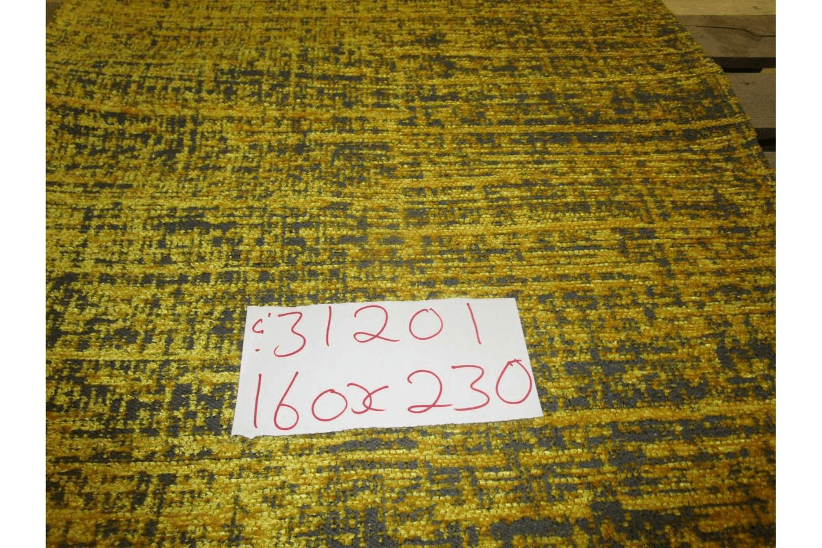Carpet Atlas Yellow 21 40% Polyester 60% Cotton 1200 Gr / 5mm Size:160x230