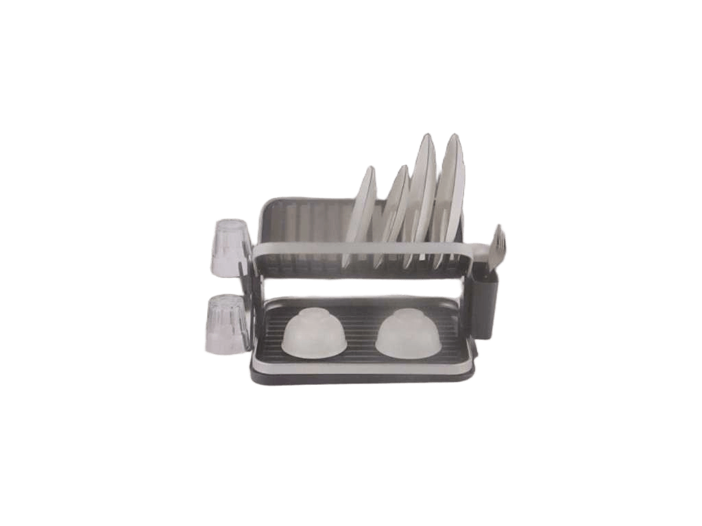 Dish Rack Two Layers Alu+pp Packing Color Box Grey 40.5*33*26cm
