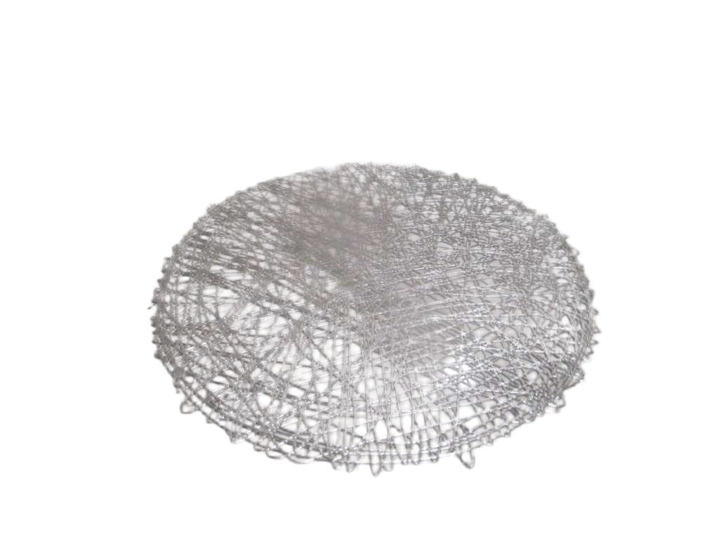 Placemat Pvc Hollow 90-100g 12pc Opp Bag,72 In 1 Box Silver 38cm