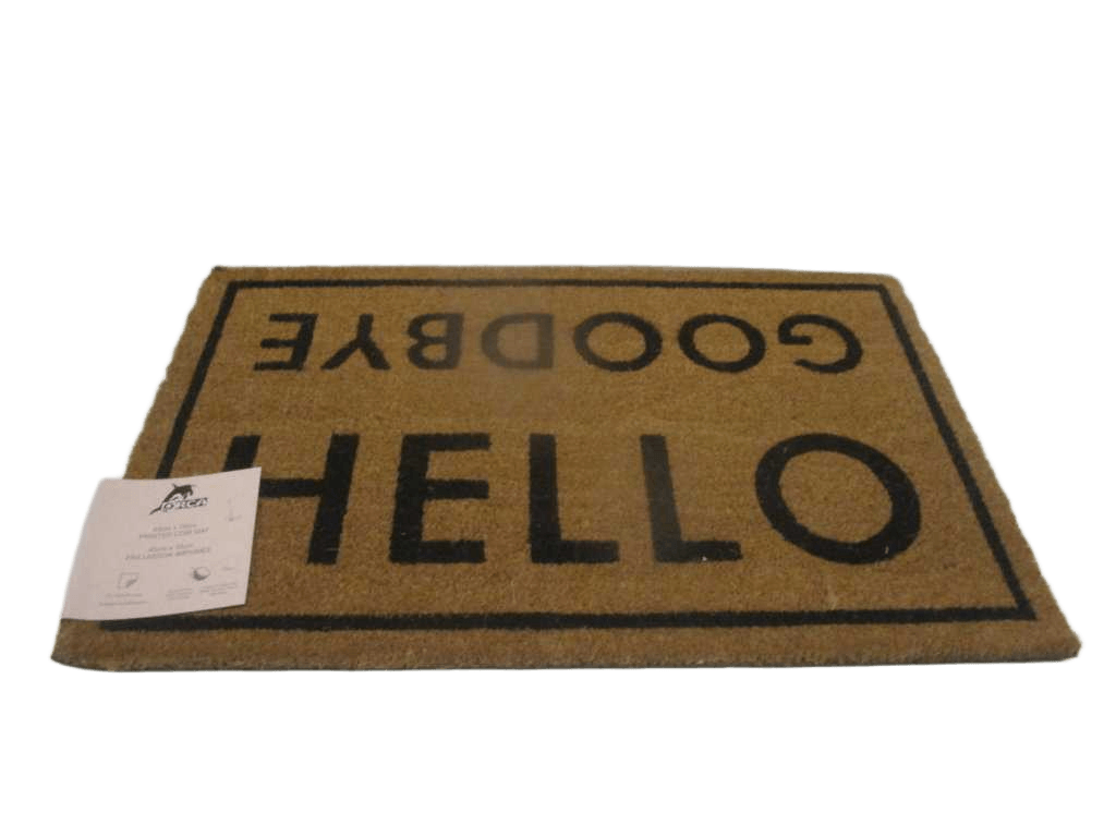 Doormat Single Colour / Natural Printed Coir + Pvc Backing - Weight 5800gsm - Thickness 1,5 Cm