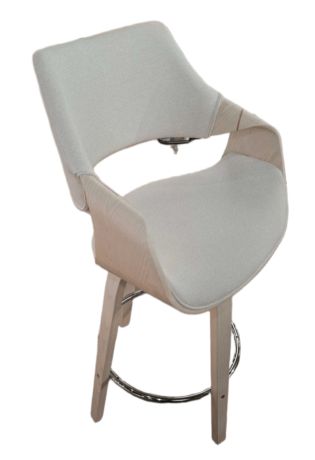 Bar Chair Pearl 460pcs/Hq Fabric+bentwood+iron (Color:stainless Steel) 24 Wl100 Wood +textile Hertage 0591-1044 W55*d51.5*h97 Sh:65
