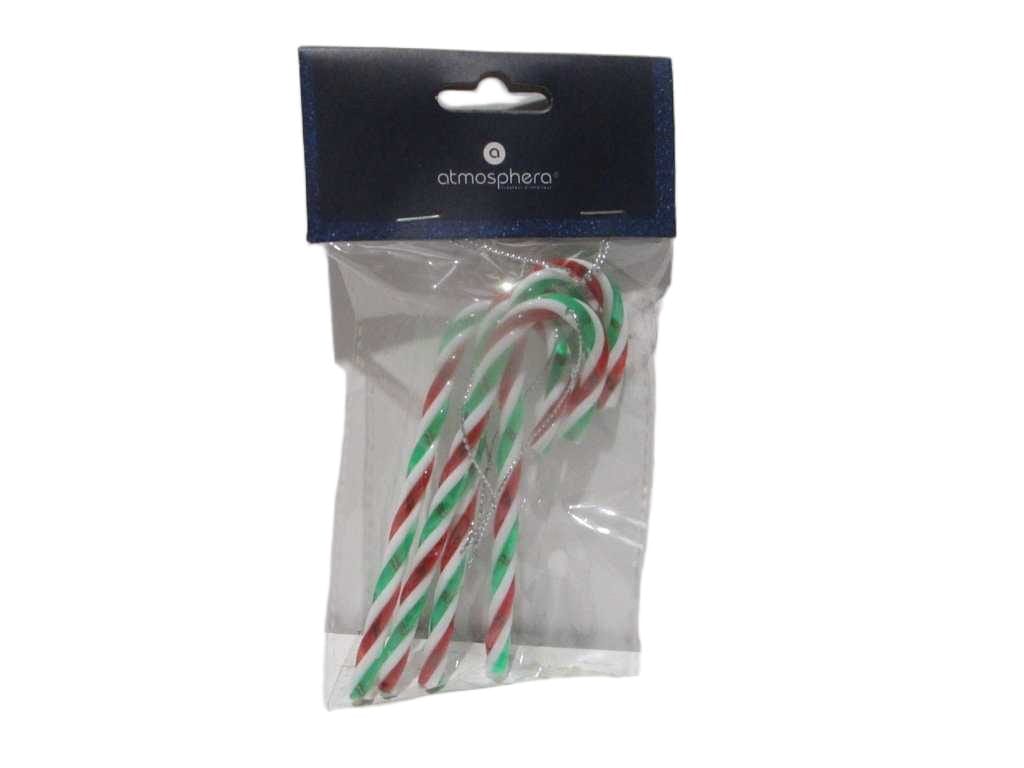 X4 Plast Candy Canes 12cm
