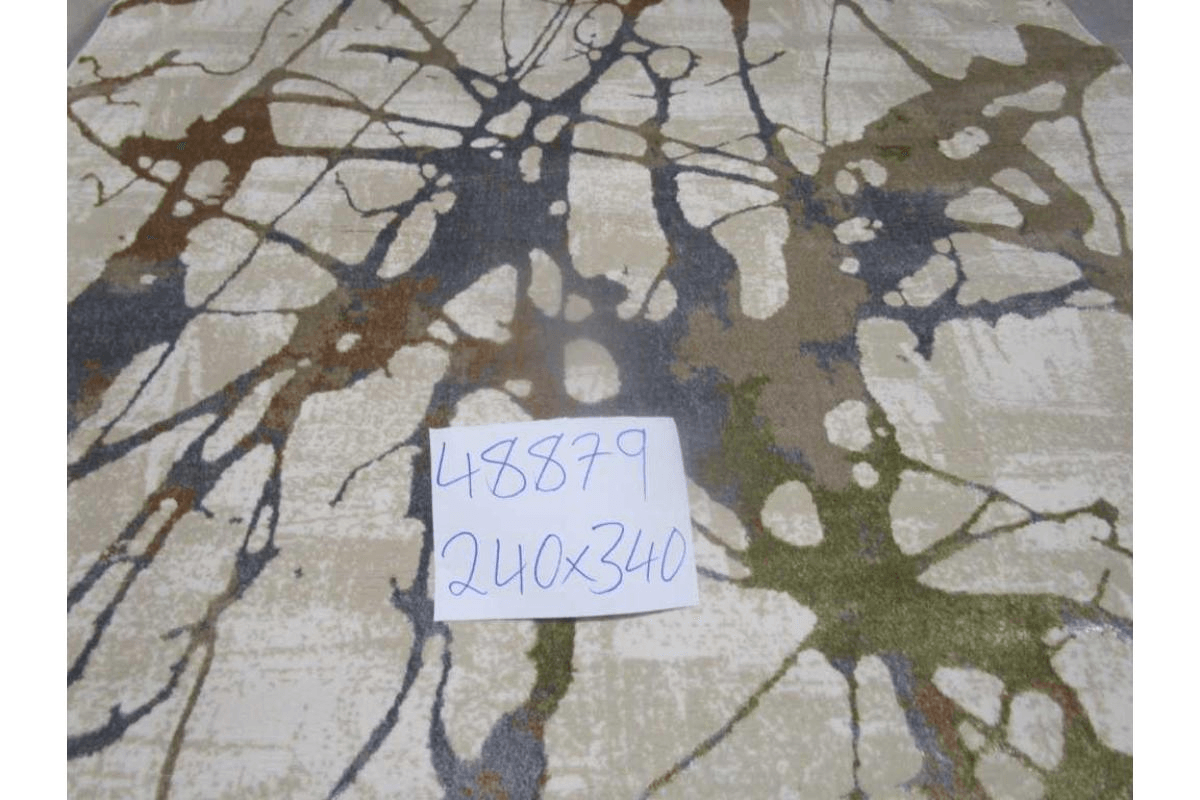 Carpet 240x340 Flosh And Shrink 400,000 Pts/Sqm 11 Mm Pile Height 2,300 Grm/Sqm Gray/Gold Brn/Blue