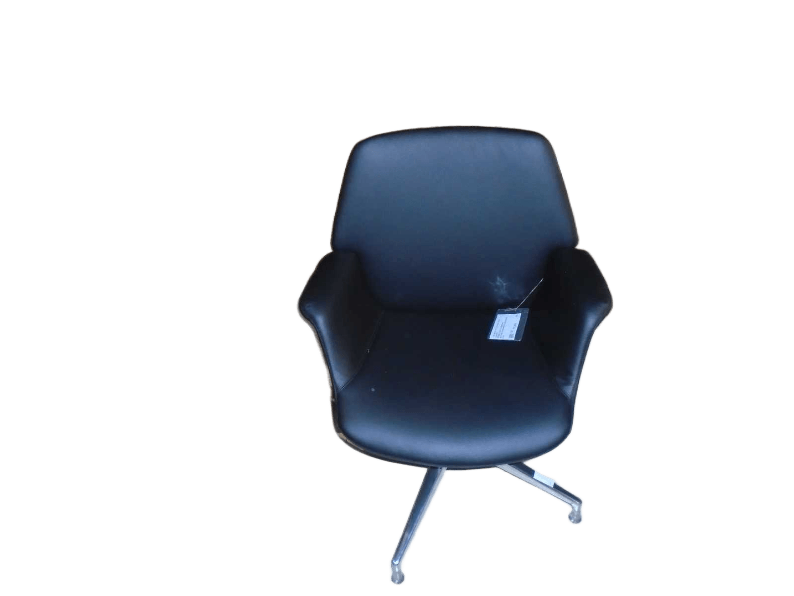 Low Back Office Chair, Half Leather W Simple Mechanism A01 Black69*63*88