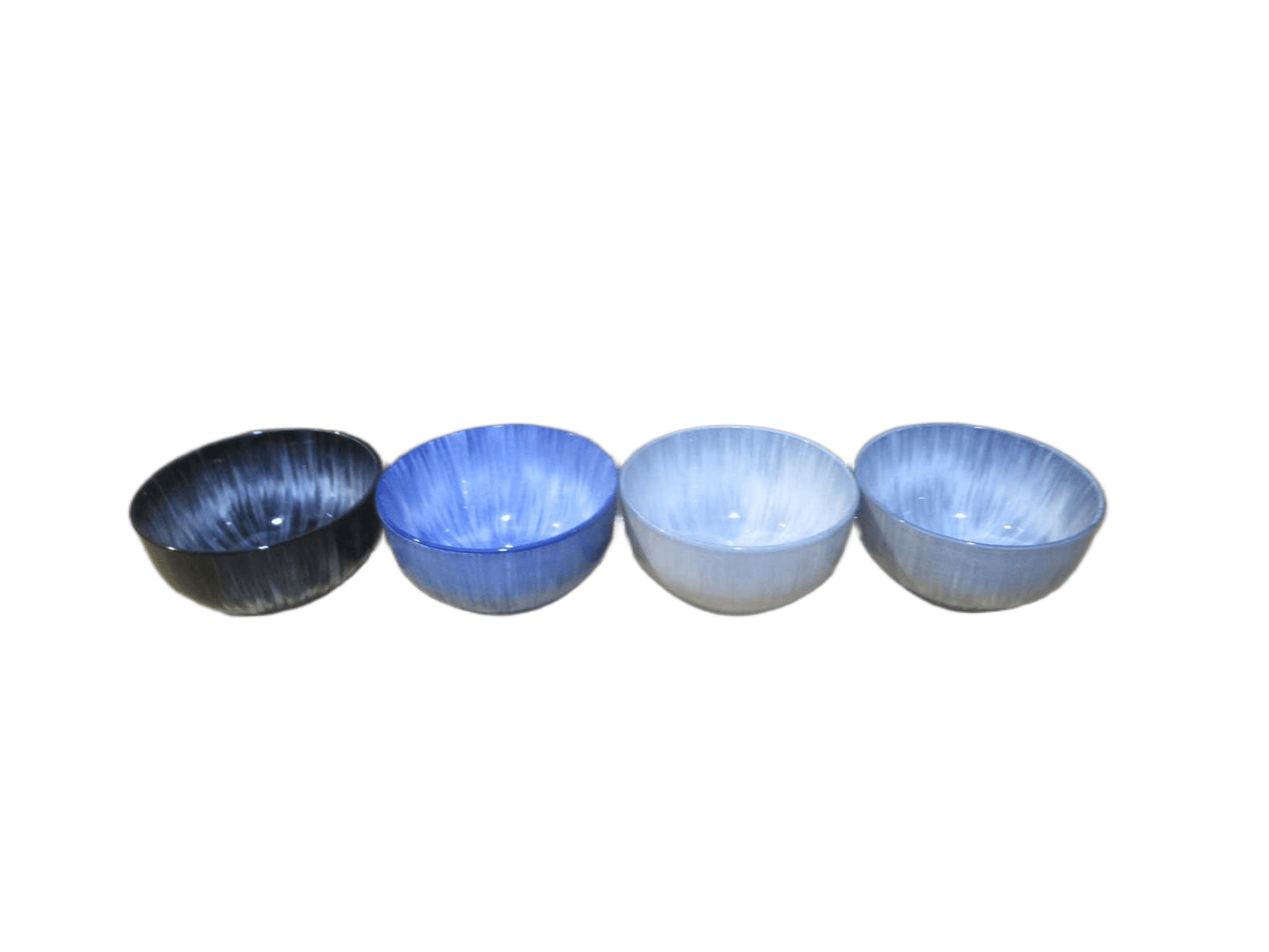 Bowl Stoneware 5.5'' Blue/ Dk Grey/ Lt Grey/ Black 5.5'' Bolw, Doule Glaze, 4colors One Box,