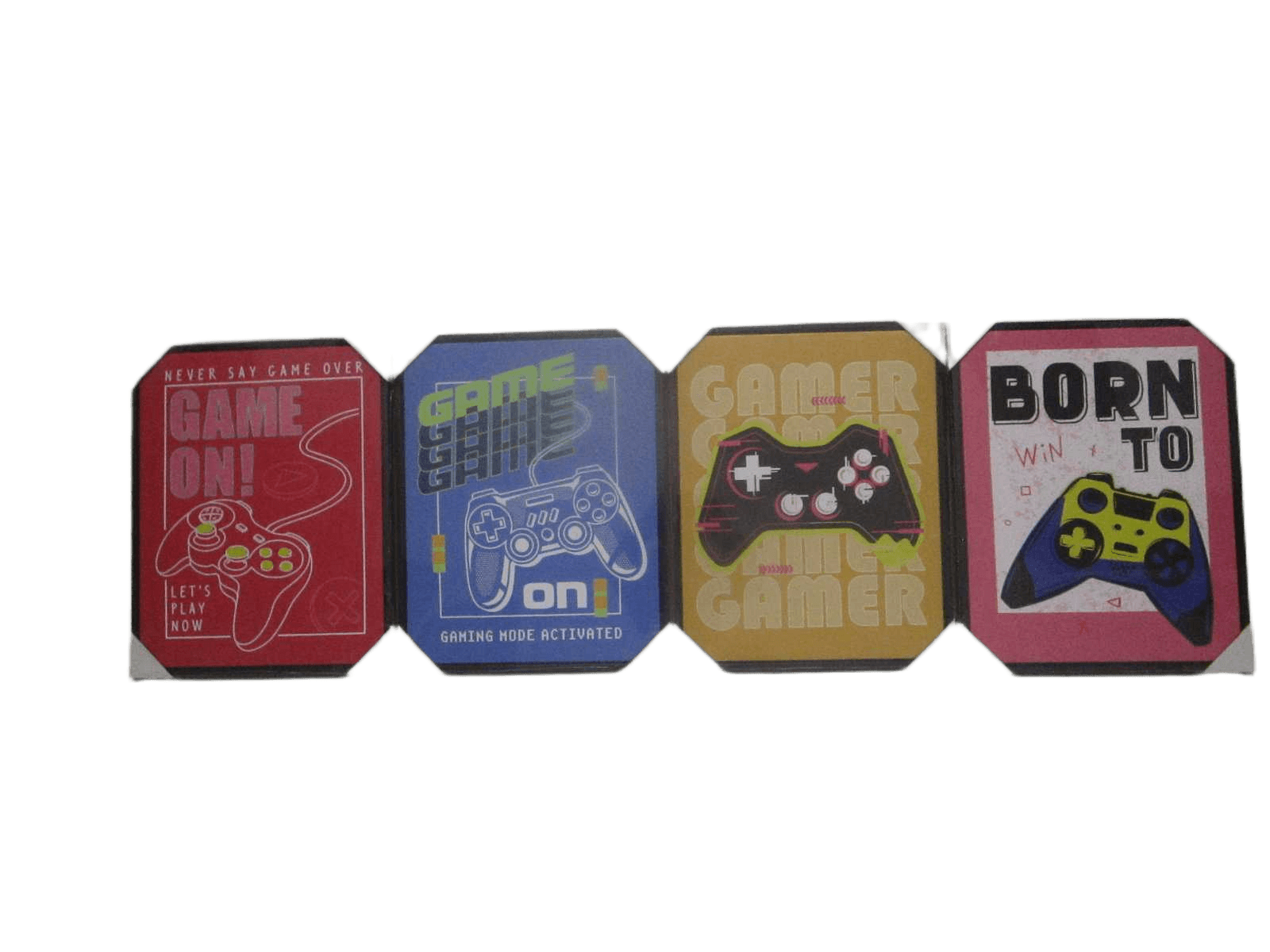 Canvas Printed 4 Assorted Wifh Mdf Back And Plastic Frame Player Game