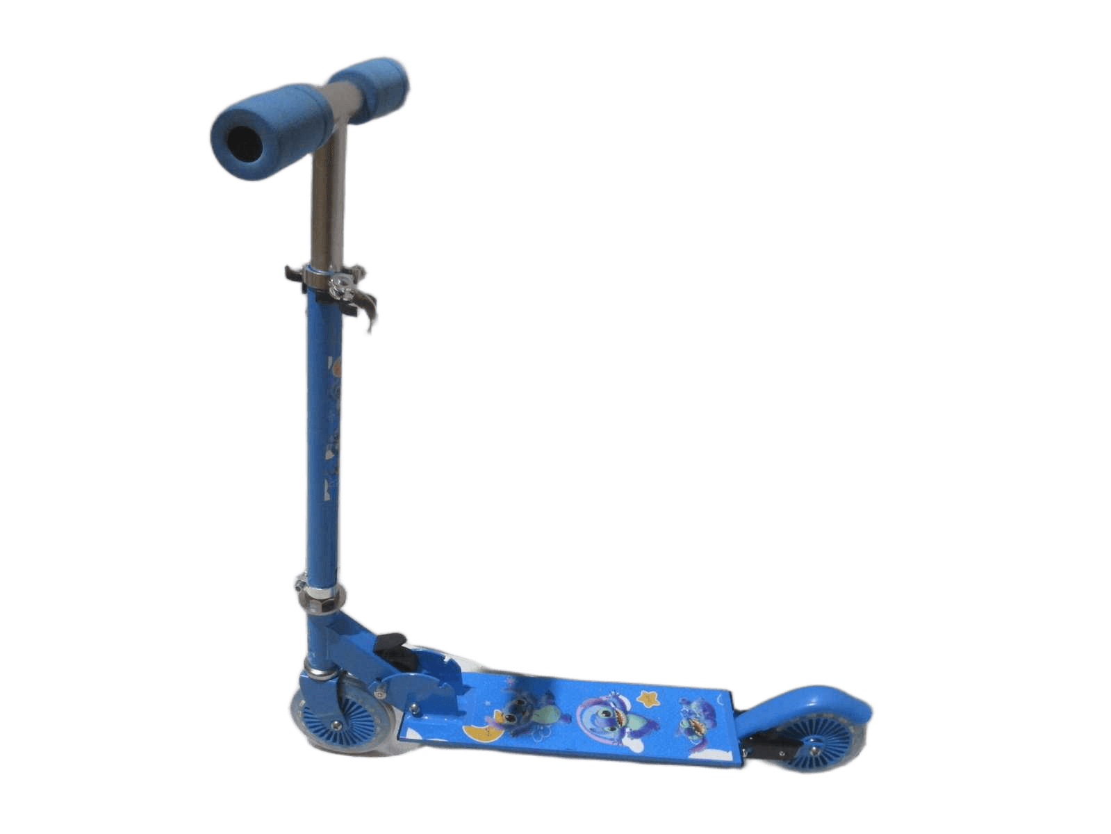 Scooter Alu Tube, Thickness 1mm, Alu Board,pvc Roller 12cm, Handle Foam Blue67*9.8*63/83cm