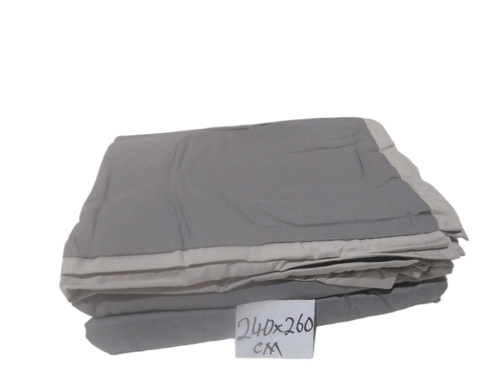 Quilt Cover 240x260cm Bed Sheet 240x290cm 2 Pillow Case 50x70cm Grey Bordure Light Grey Set Of 4pcs Quilt Cover 240x260cm Bed Sheet 240x290cm 2 Pillow Case 50x70cm 105gsm 100% Polycotton