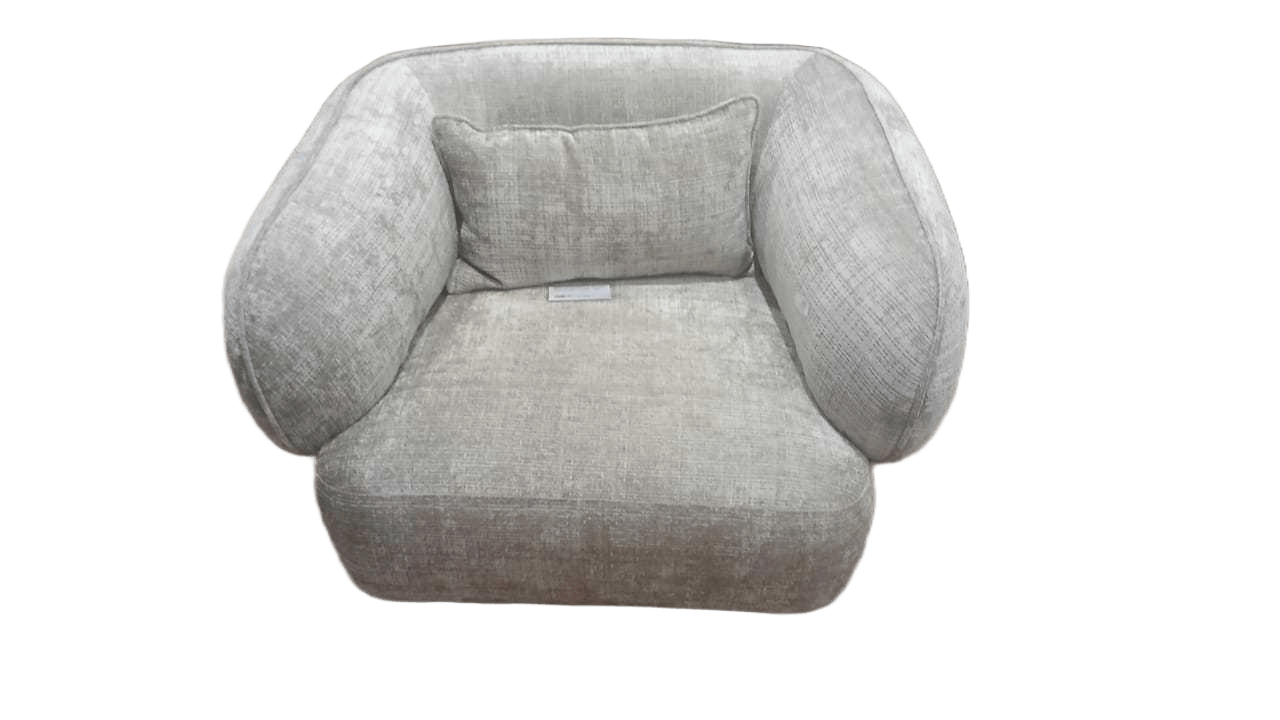 Single Chair Sj619-5 Lt Grey Solid Wood Leg, With Pillow 114x98x72