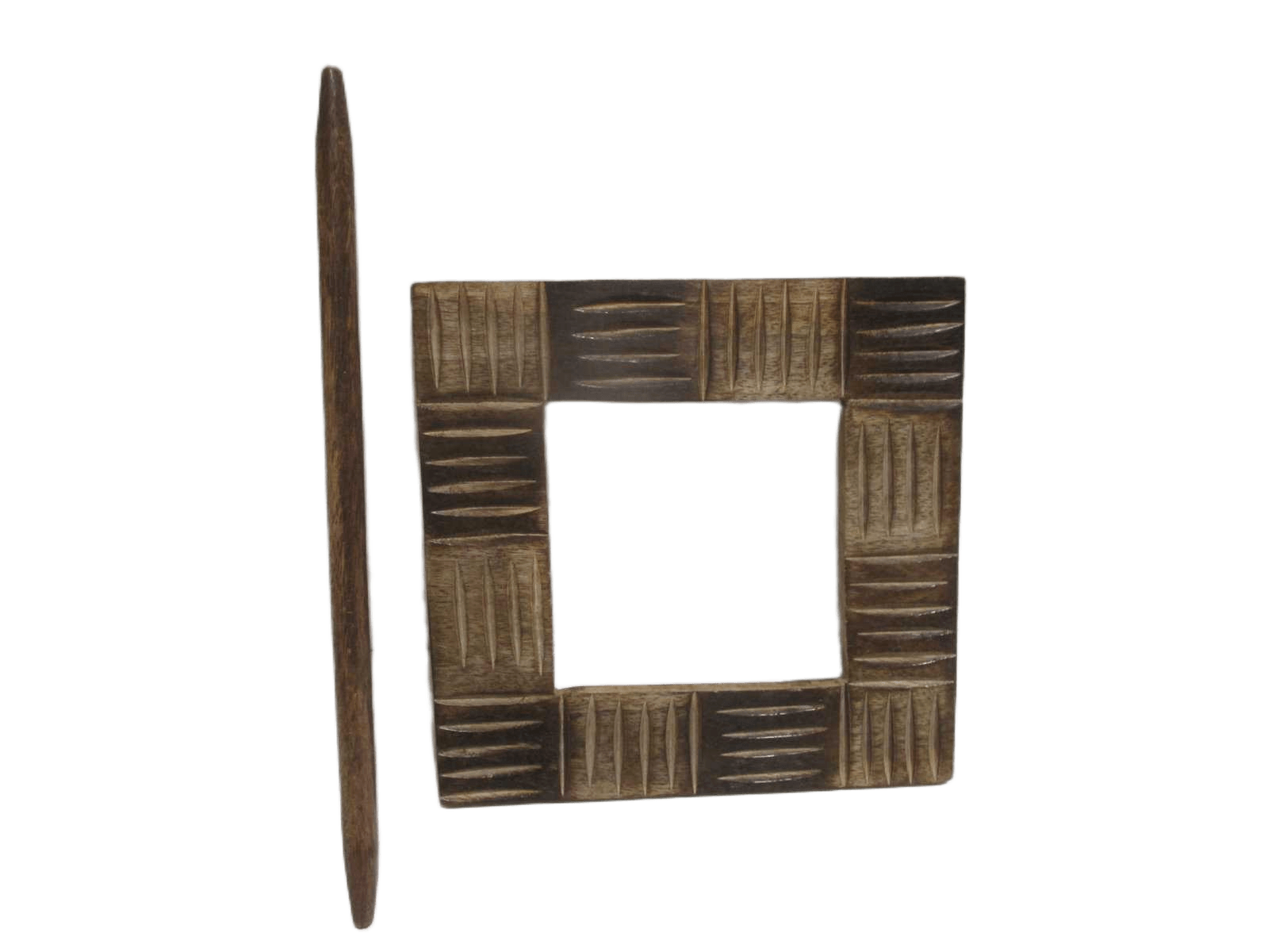 Wooden Square Embrasse With Stick Each Pc In Pvc And Headed 1cl=