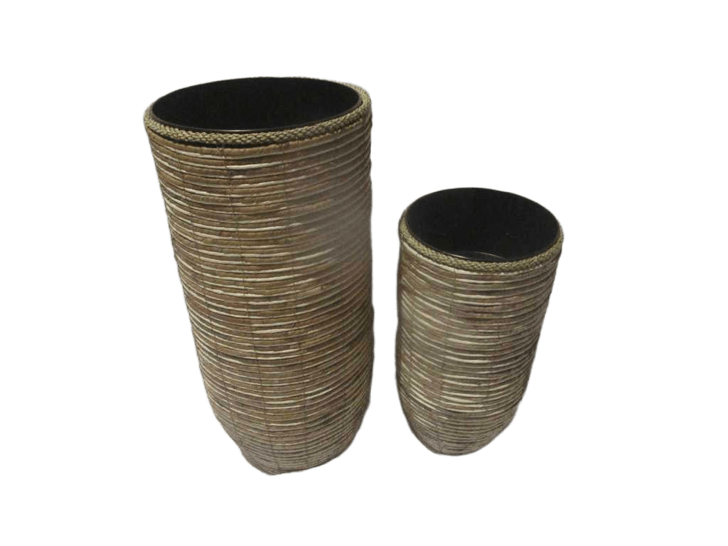 Pot Set Of 2 Grass Box Natural 37*80 31*57