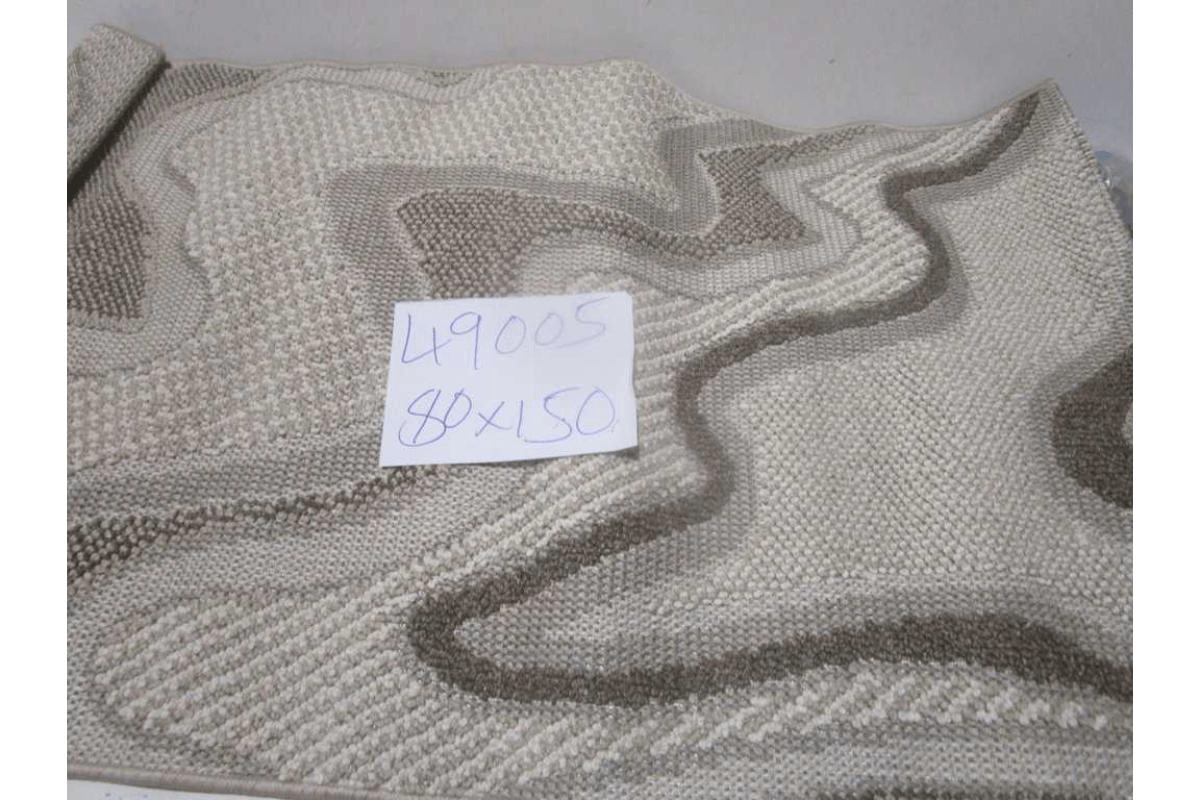 Carpet 80x150 Bella (No Fringes) Pp Flat Weave 1,900 Gsm/Sqm 70,400 Pts/Sqm 6mm Loop Height 070 Beige