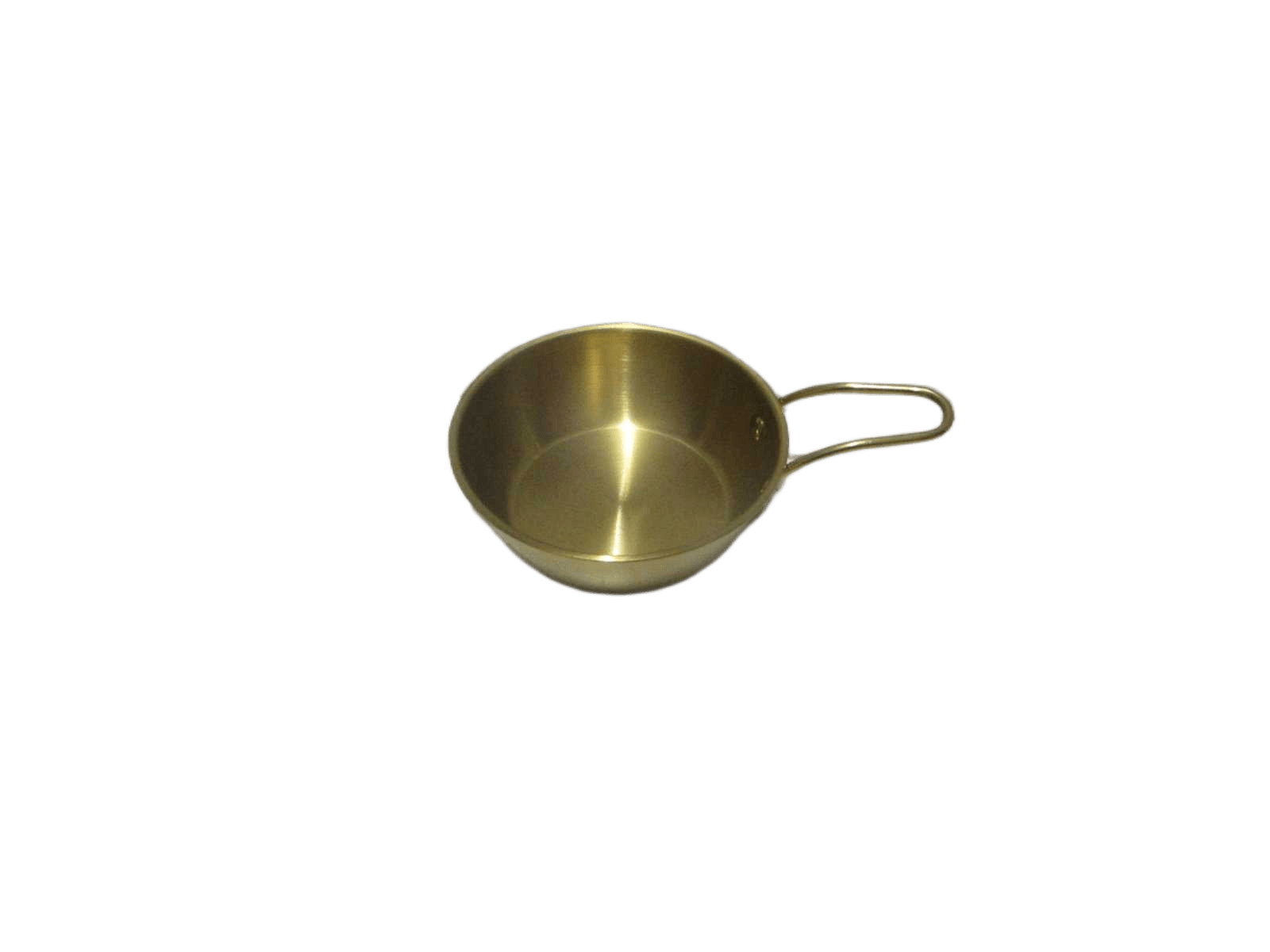 Bowl With Handle 201 Inox,chrome Hanging Tag+opp Bag Gold Matt Dia1 3cm*4.8