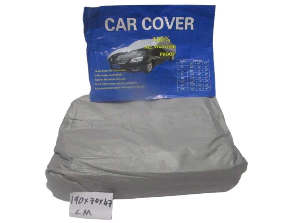 Car Cover Peva Anti-Uv,waterproof Non-Woven Bag Packing Paper Card Silver 190x70x47