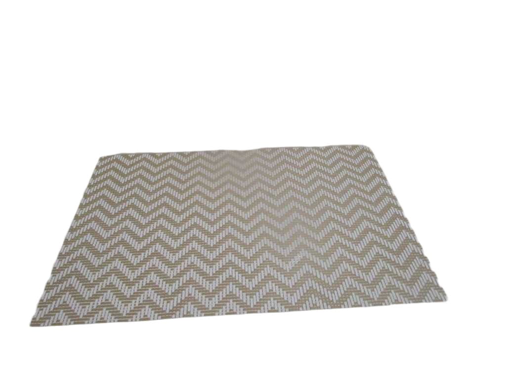 Placemat Zebra 70%pvc+30%polyester 108g (White+yellow) 30x45