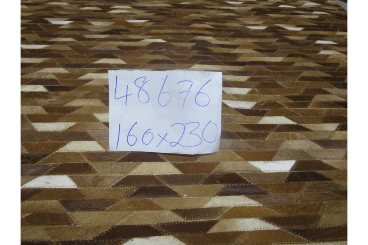 Carpet 100% Leather Handmade Hair On Hide