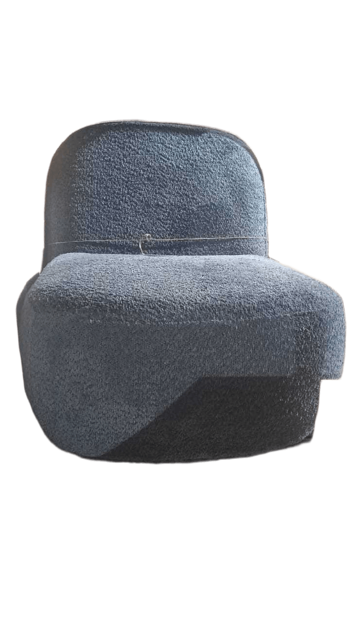 Leisure Chair Xs-153-20 Dk Blue Wooden Frame+fabric+sponge+plastic Anti-Slip Pad On Bottom 69x83x72cm