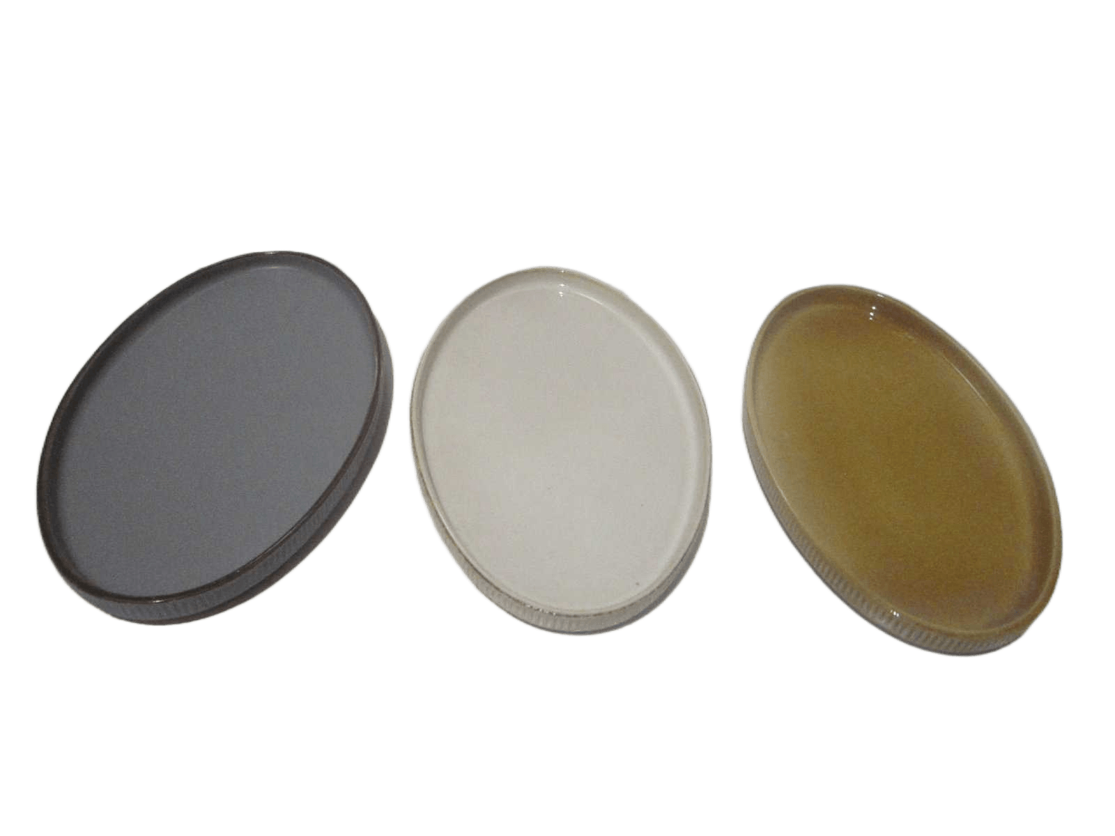Service Plate Ovale Stoneware Ass 2 Colors