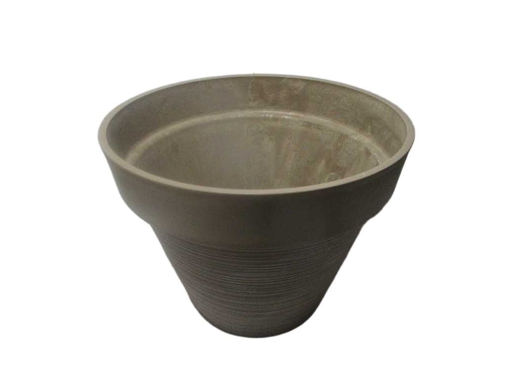 Flower Pot Handmade Taupe Stone + Dk Brw 100*80cm