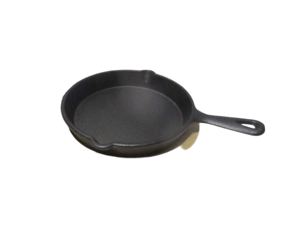 Cast Iron Plate+wood Base Dia14x2cm Dia16.3x1.8 788g