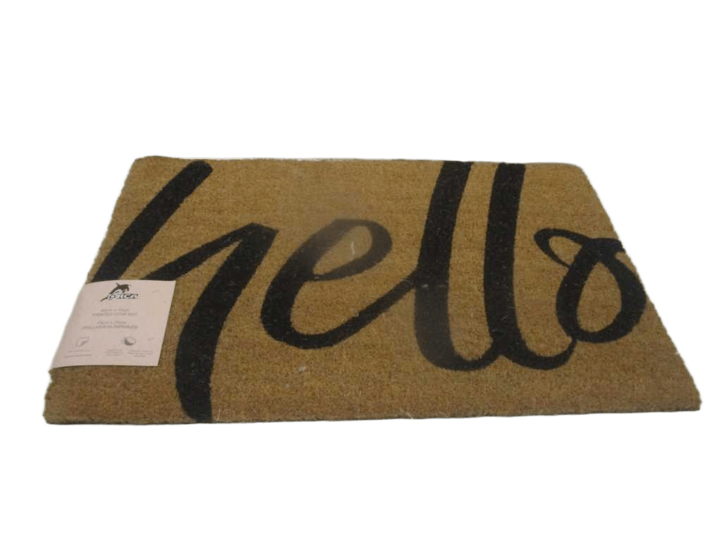 Doormat Single Colour / Natural Printed Coir + Pvc Backing - Weight 5800gsm - Thickness 1,5 Cm