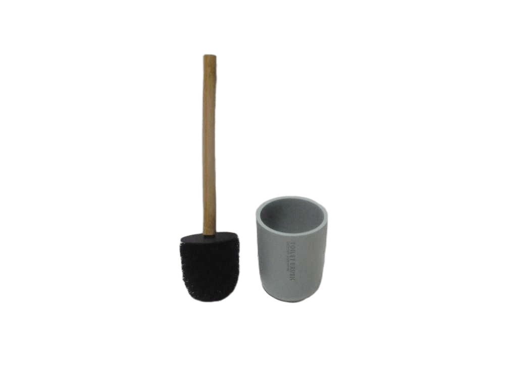Brush Toilet Wc Polyresine - Vert Eucalyptus/Bambou