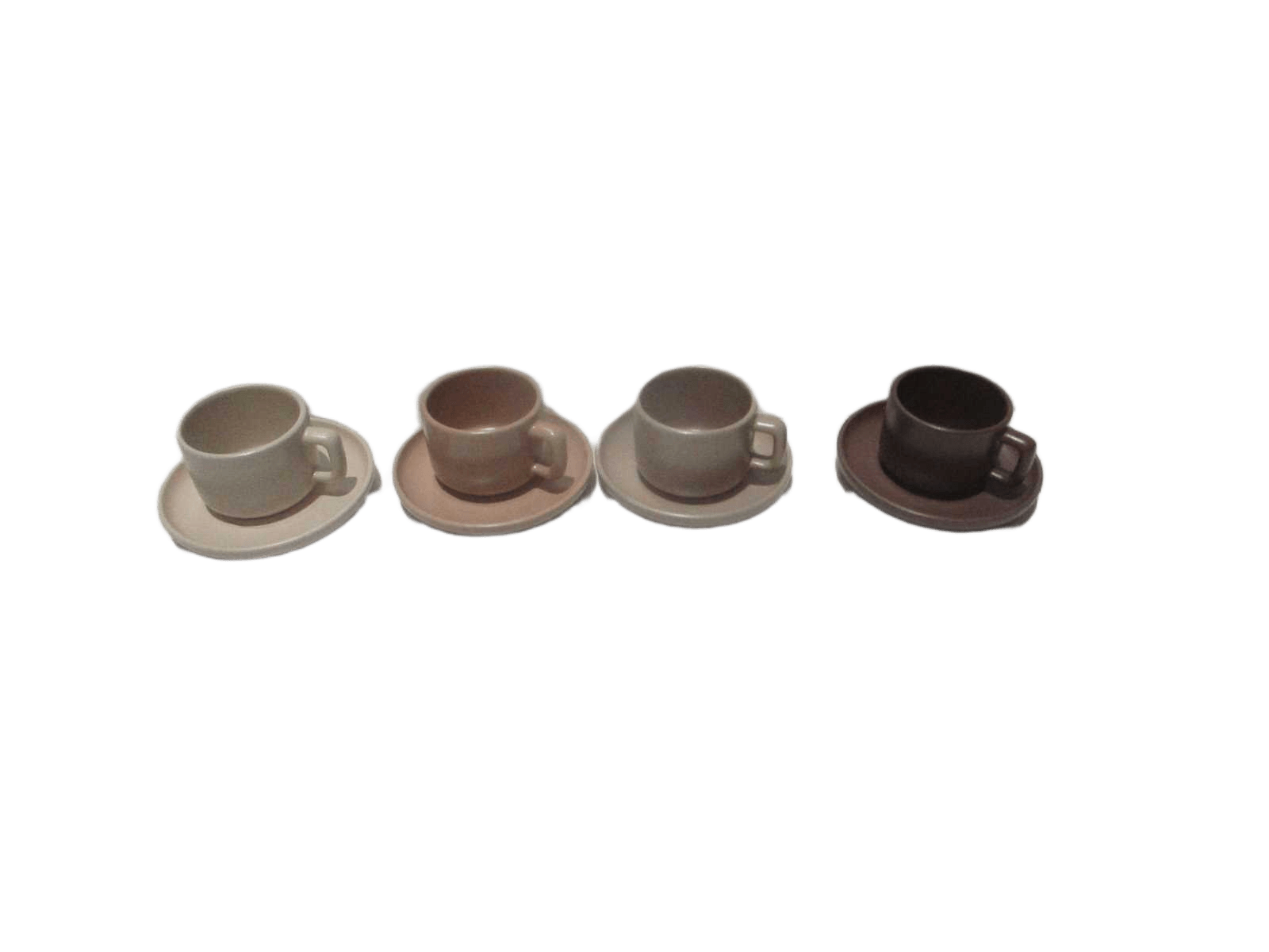Cup With Saucer - 4 Design Ass