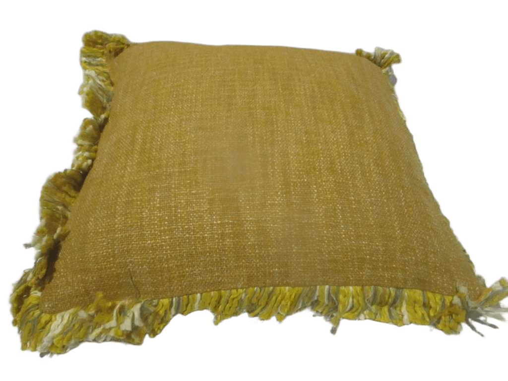 Cushion With Fringe 80% Cotton 20% Polyester With Filling 470 Gr Vacuum Pack
