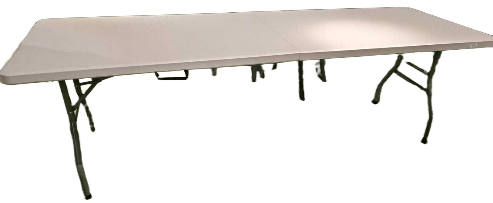 Table Hdpe Fold-In-Half Panel Thickness:4.5cm Steel Tube Thickness:28*1mm Plastic Panel:granite Steelleg: Grey 240*76*74cm