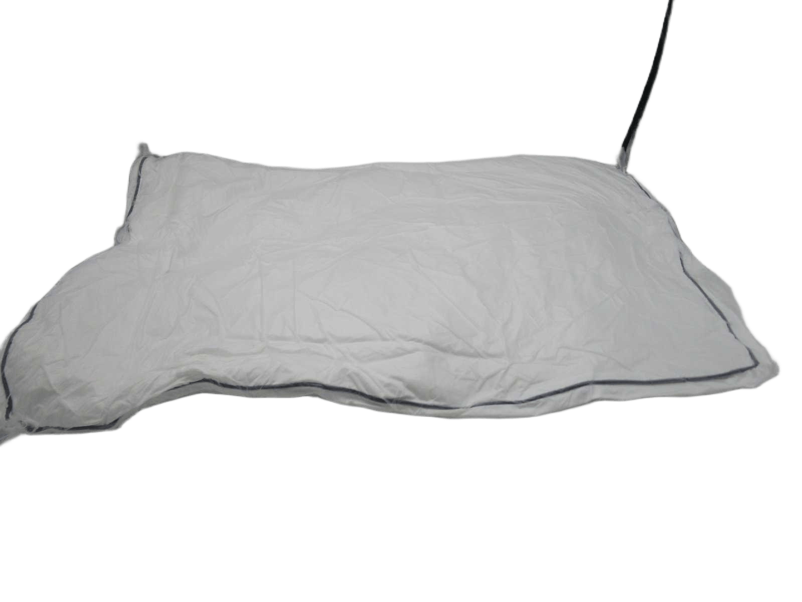 Pillow White W Double Piping Blue Line50x70