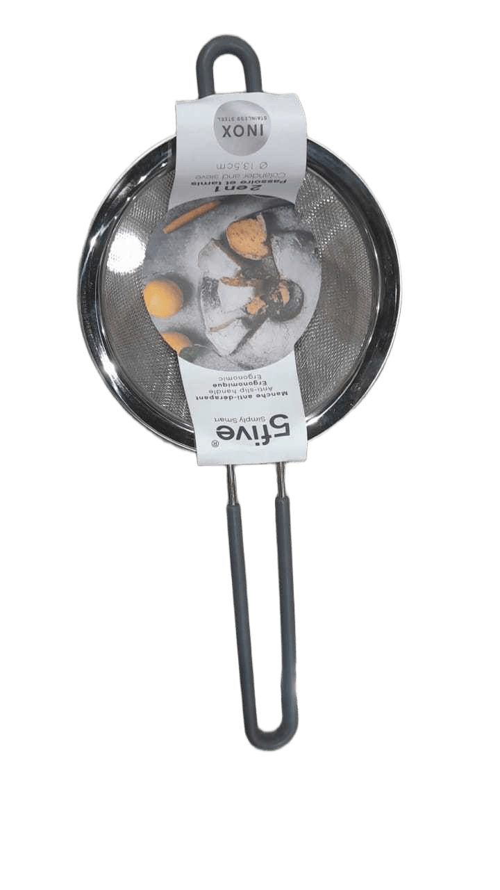 Inox+silicone Strainer 13,5cm