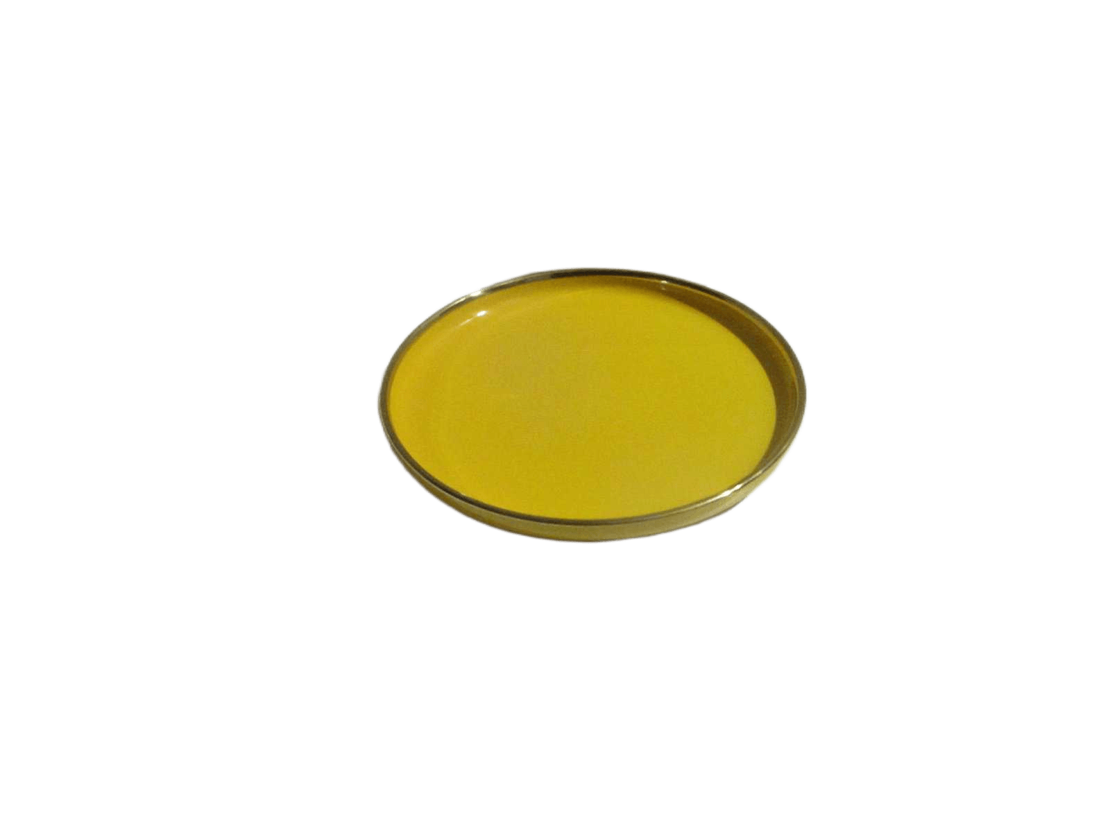 Plate Round Big Yellow+gold 26.5x2.5