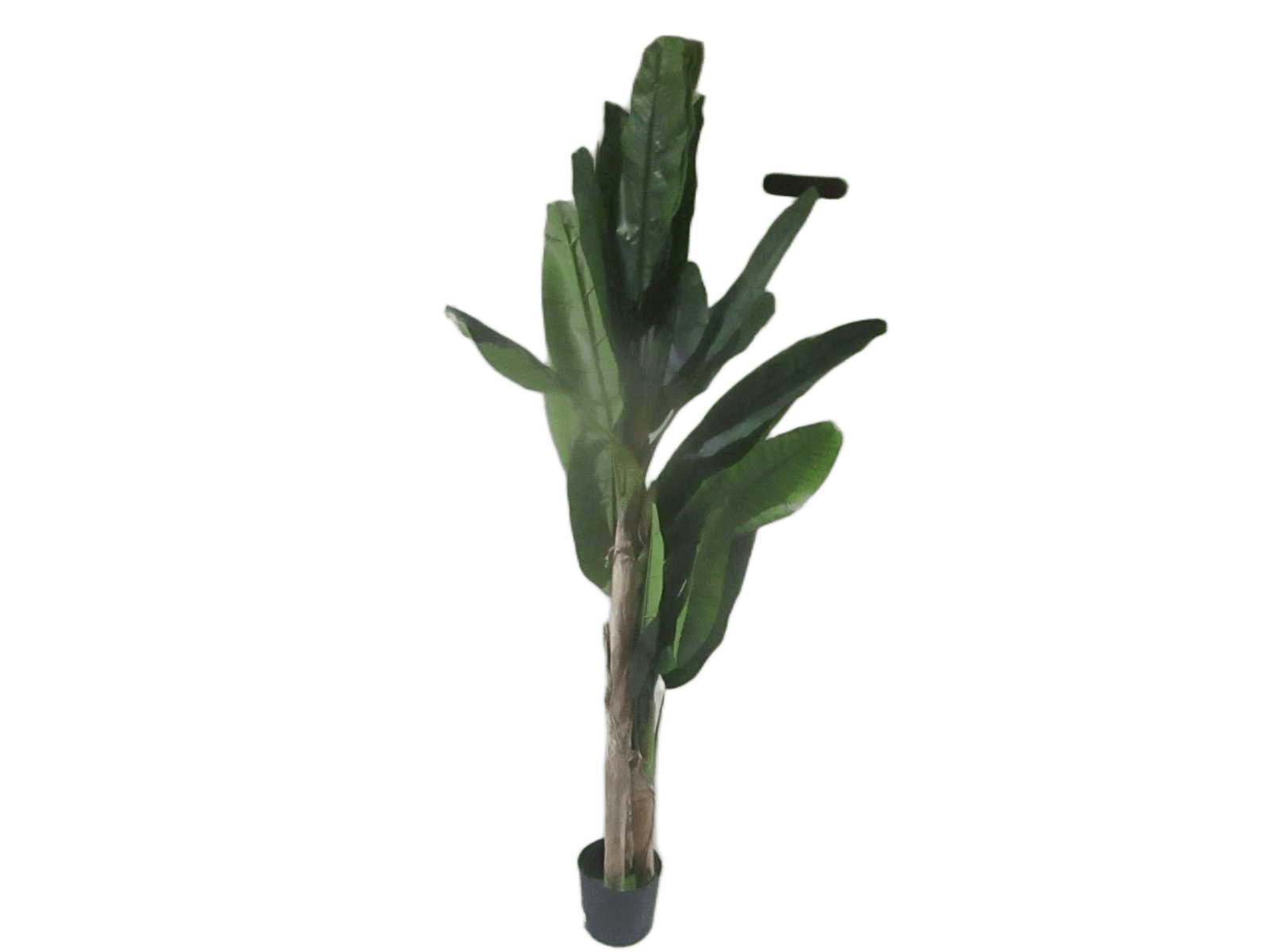 Artificial Plant 1.9m With Flower Pot 3pole 27 Leaves Green1.9m