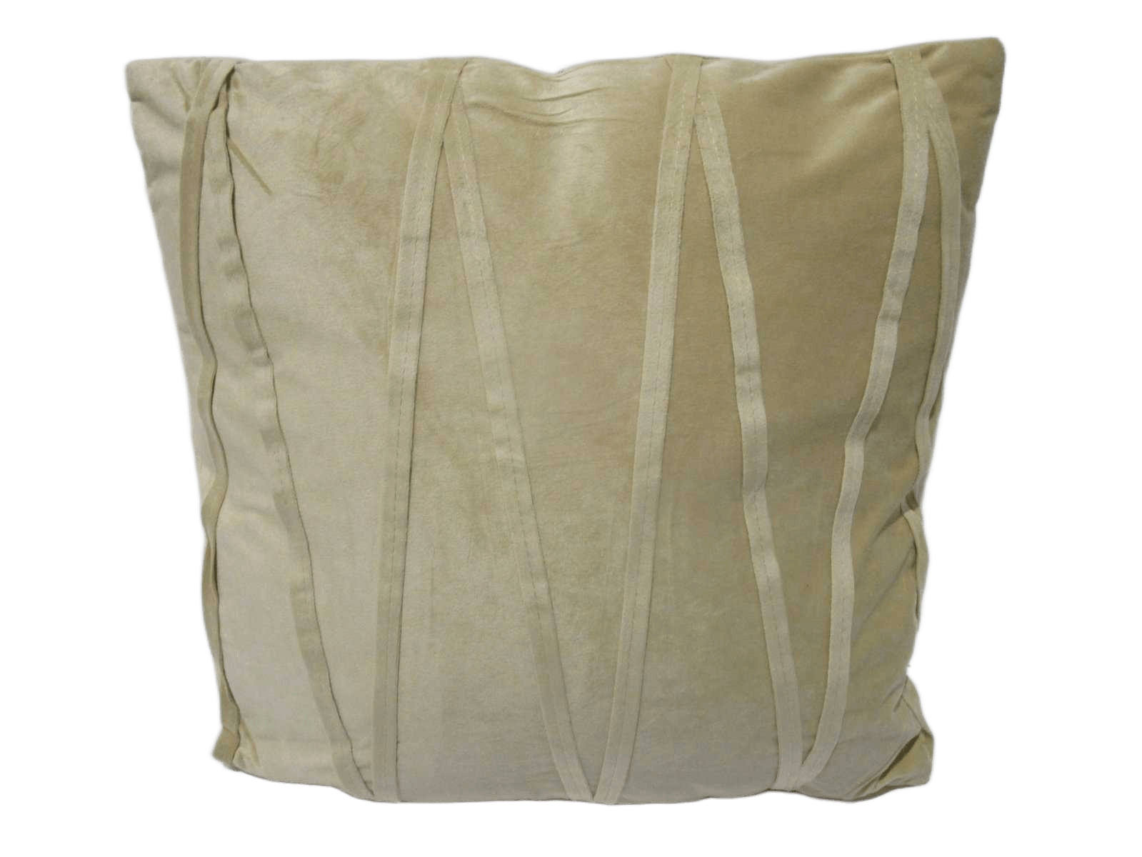 Cushion Taupe 43x43 7 (Line Design) Cover: Velvet 210gsm Inside:polyester 100% 400g Packing:vacuum Bag