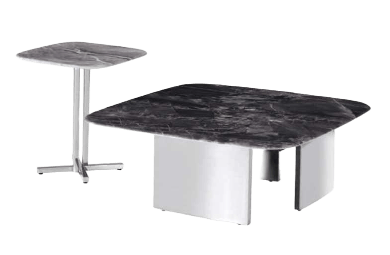 Coffee Table Mdf+ss C: 1000x1000x380mm