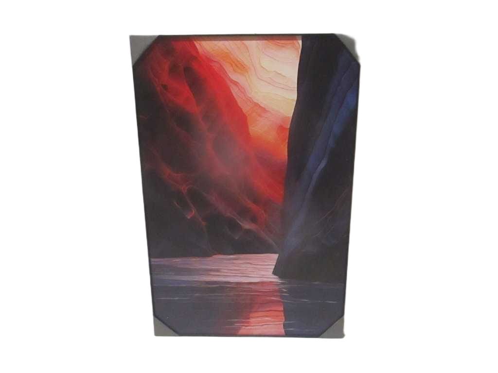 Painting 3d-Print Alu Frame+veneer 80*120